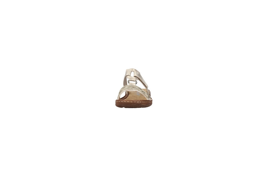 Rieker V2864 Mules Femme - Mules Confort Beige Scratch Printemps-été